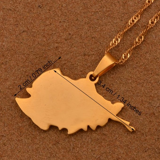 Map Of Afghanistan Necklace
