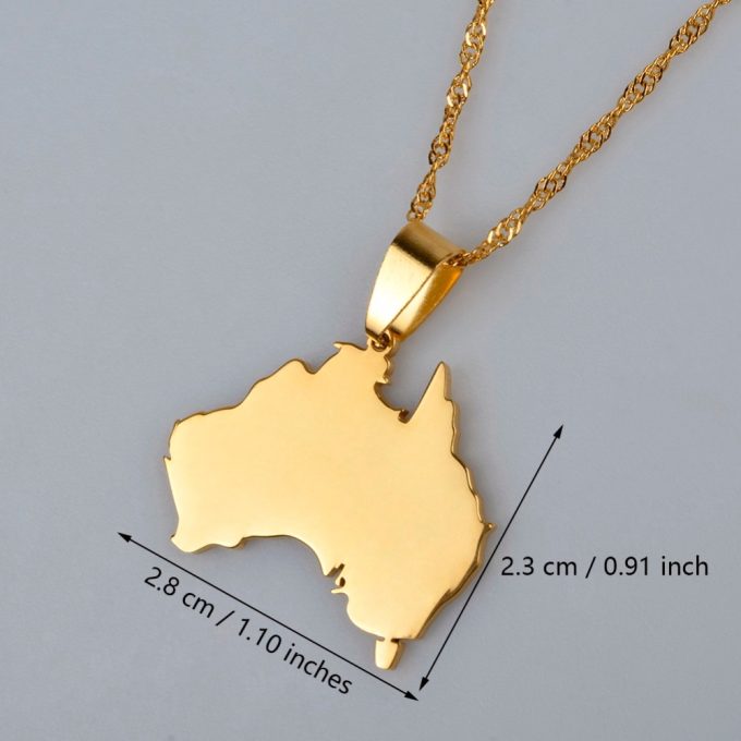 Map Of Australia Necklace