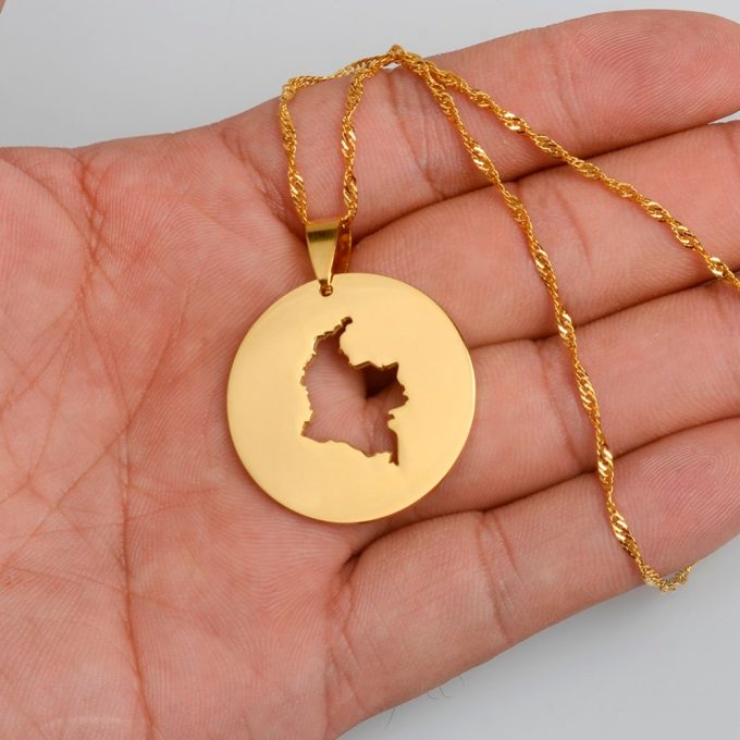 Map Of Colombia Necklace