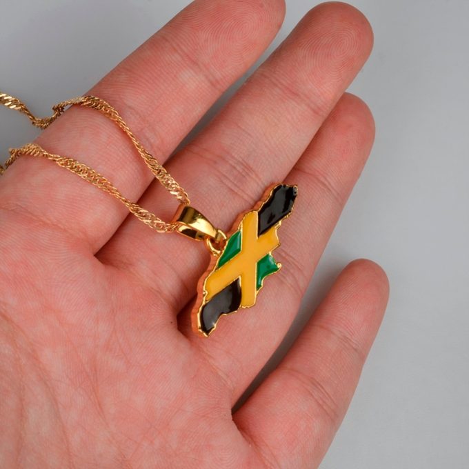 Map Of Jamaica Necklace