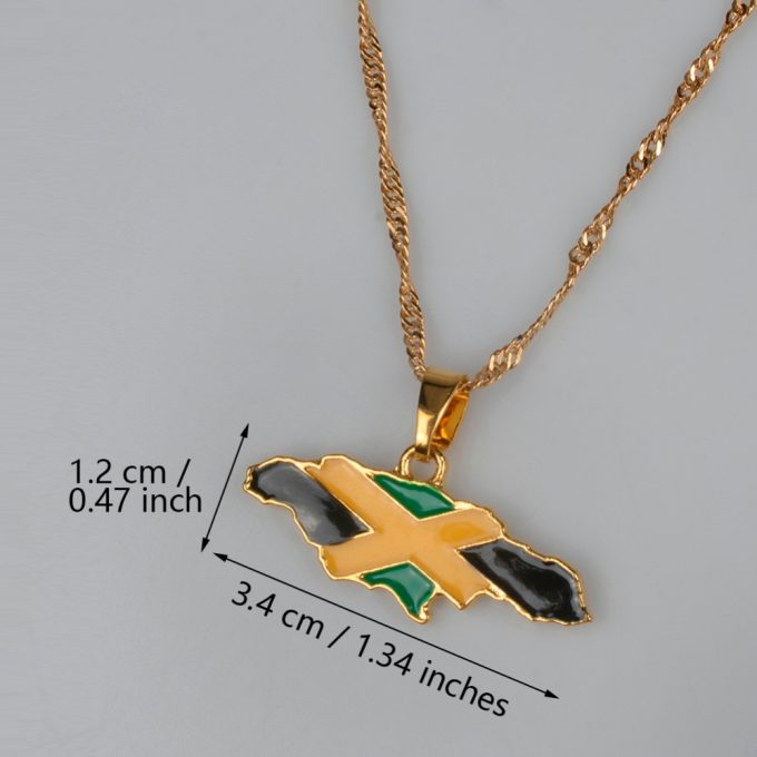 Map Of Jamaica Necklace