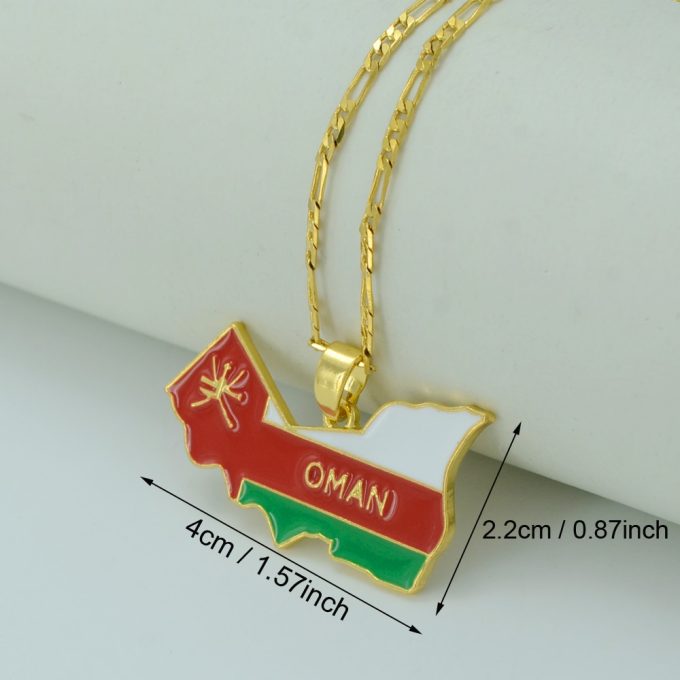 Map Of Oman Necklace