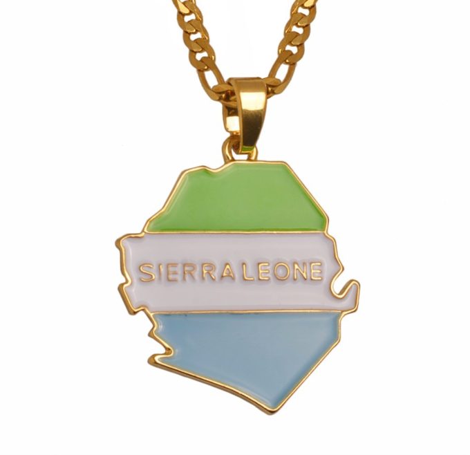 Map Of Sierra Leone Necklace