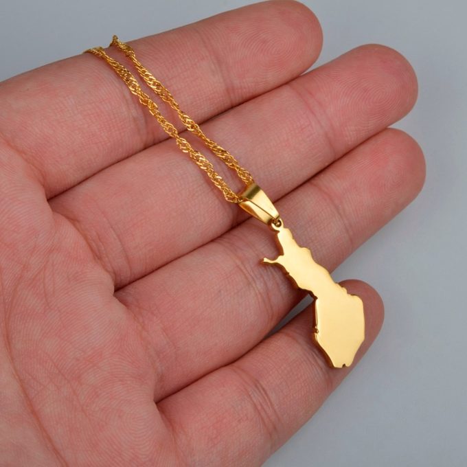 Map Of Finland Necklace