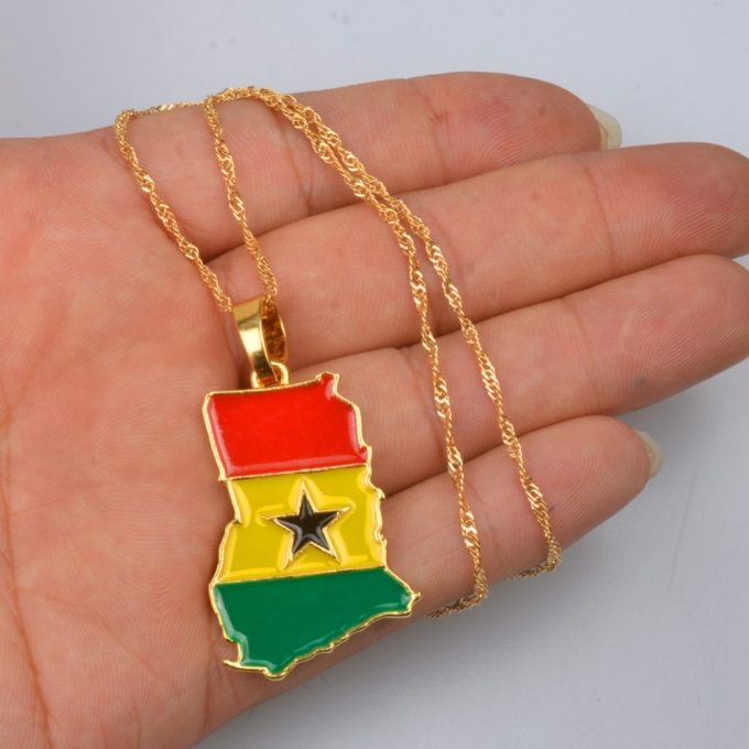 Ghana Flag Necklace