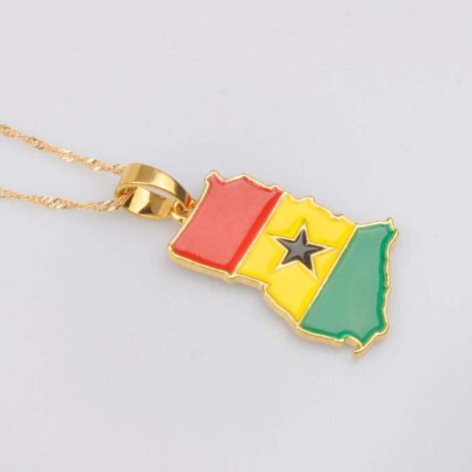 Ghana Flag Necklace