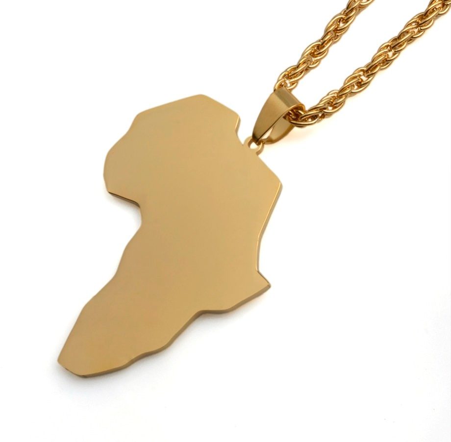 Africa Shaped Necklace