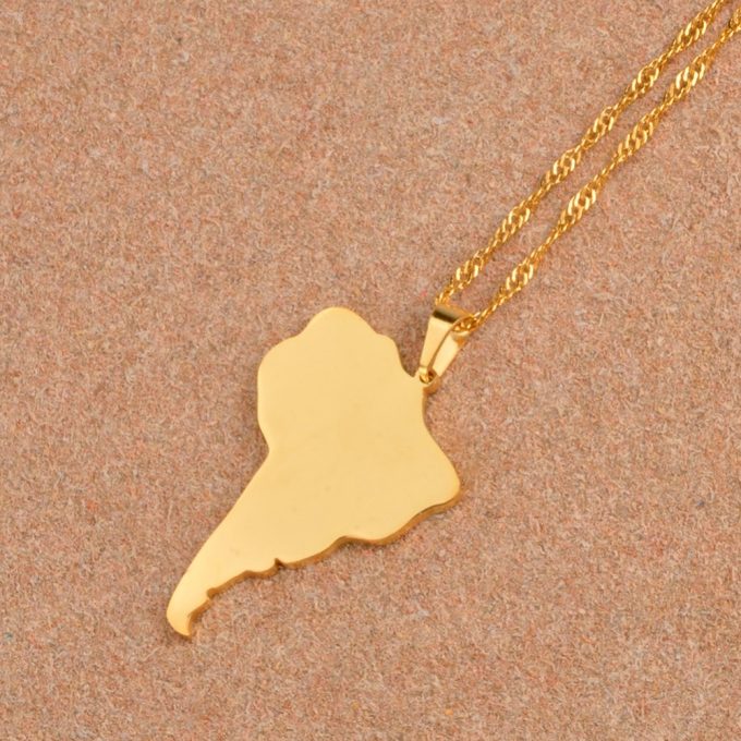 Map Of South America Necklace