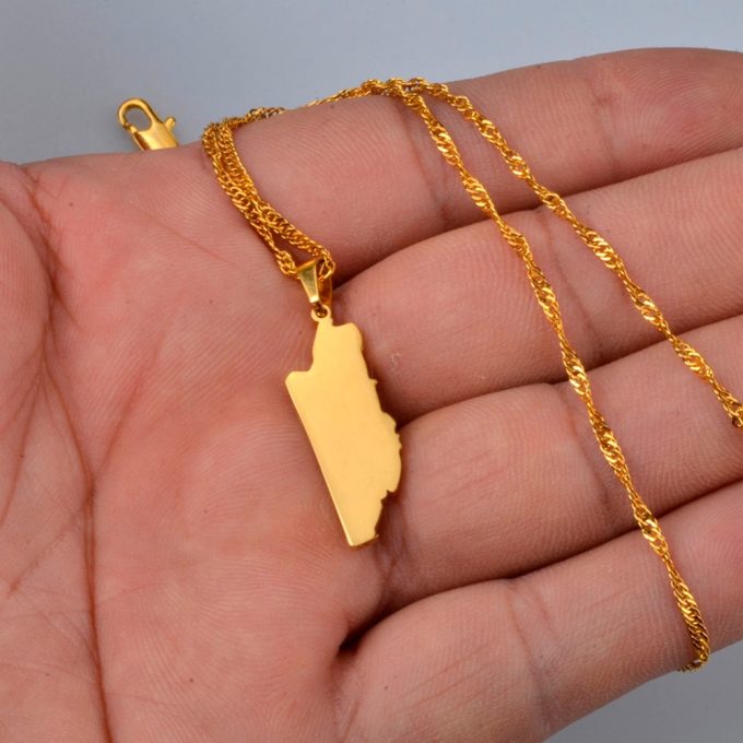 Map Of Belize Necklace