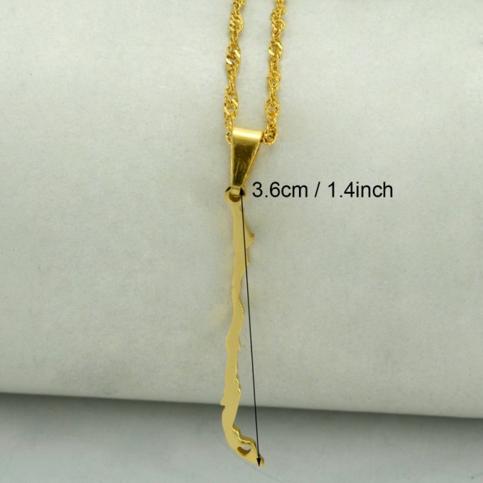 Map Of Chile Necklace