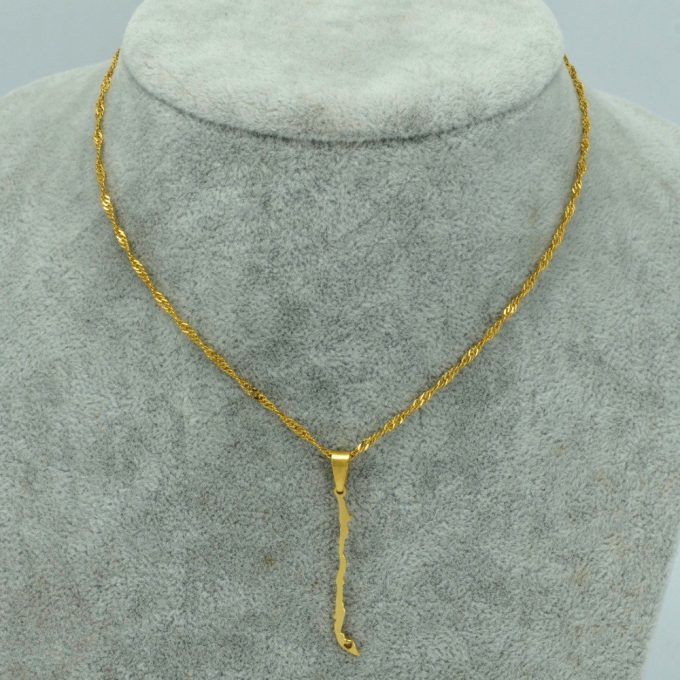 Map Of Chile Necklace
