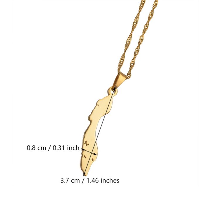 Map Of Curacao Necklace