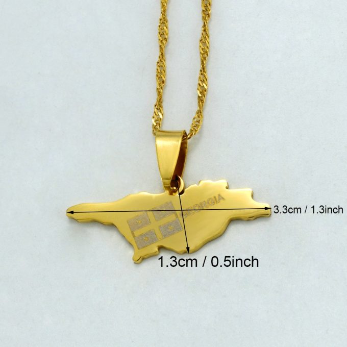 Map Of Georgia Necklace