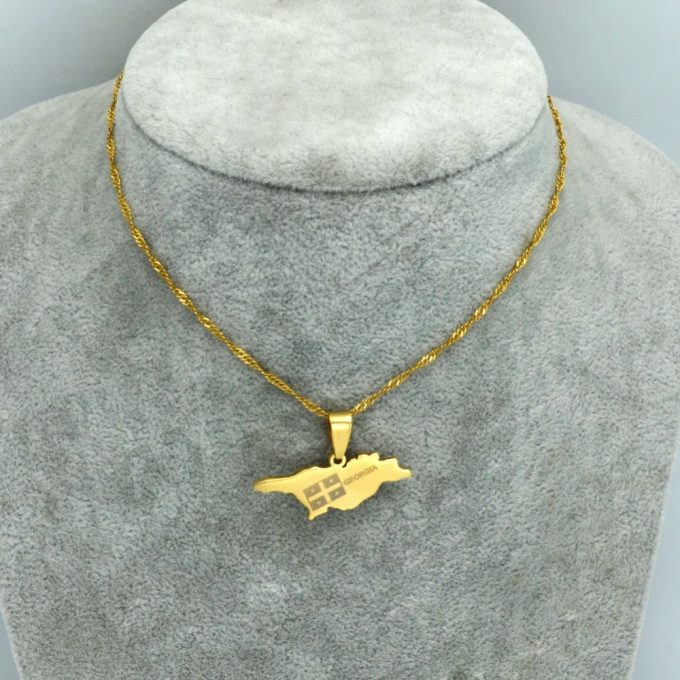 Map Of Georgia Necklace