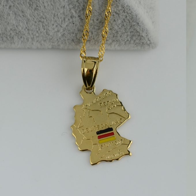 Map Of Germany Necklace