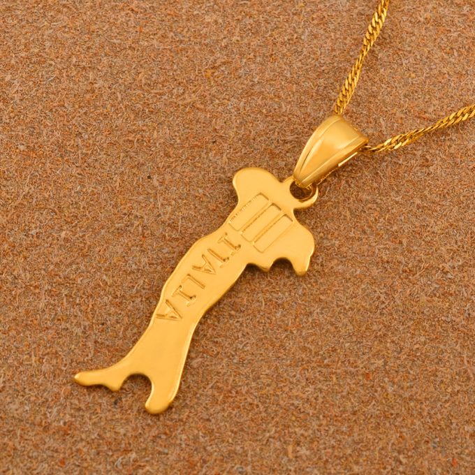 Map Of Italy Necklace