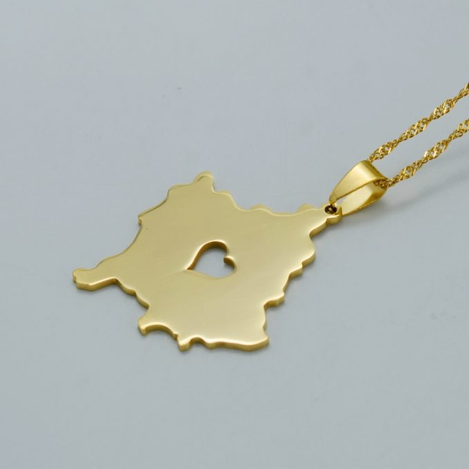 Map Of Kosovo Necklace
