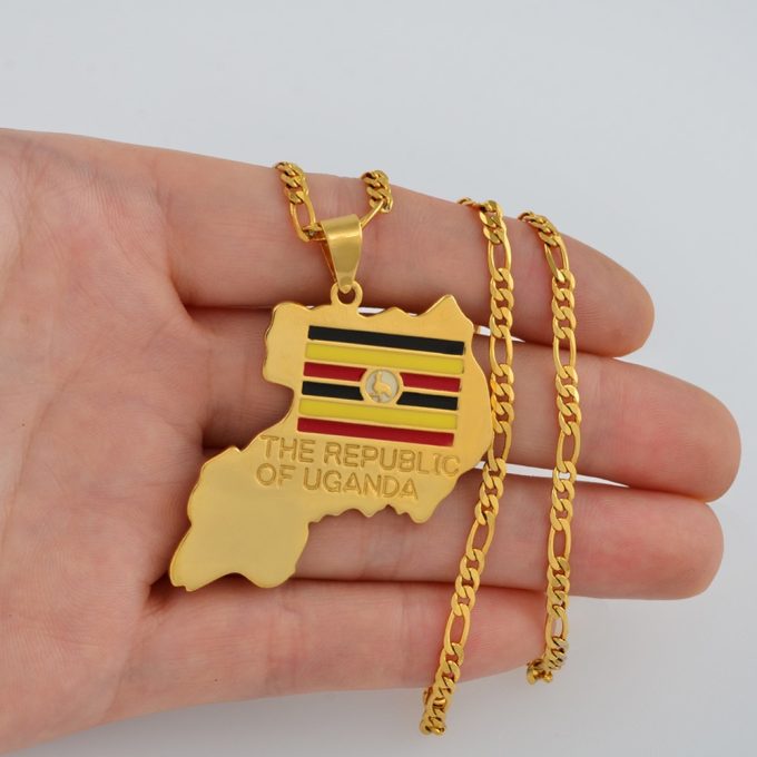 Map Of Uganda Necklace