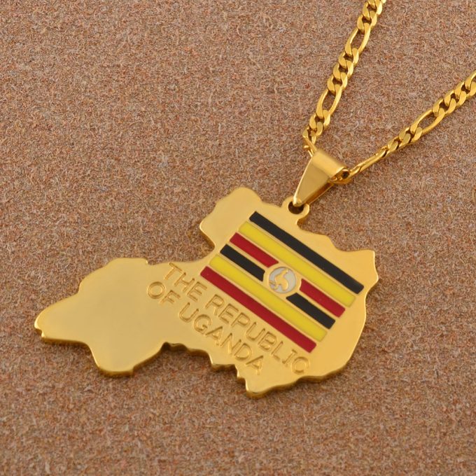 Map Of Uganda Necklace