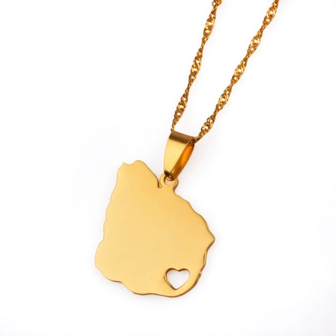 Map Of Uruguay Necklace