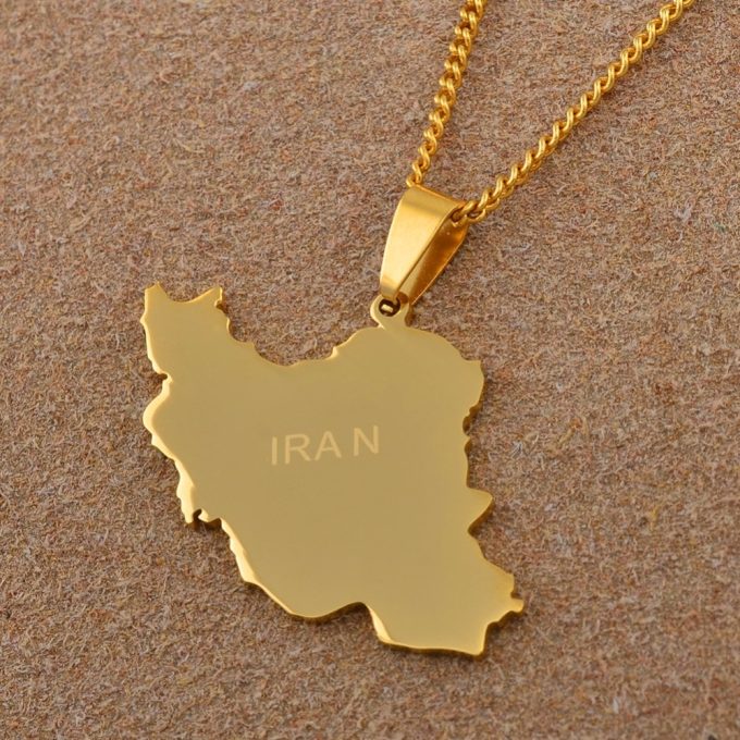 Map Of Iran Necklace