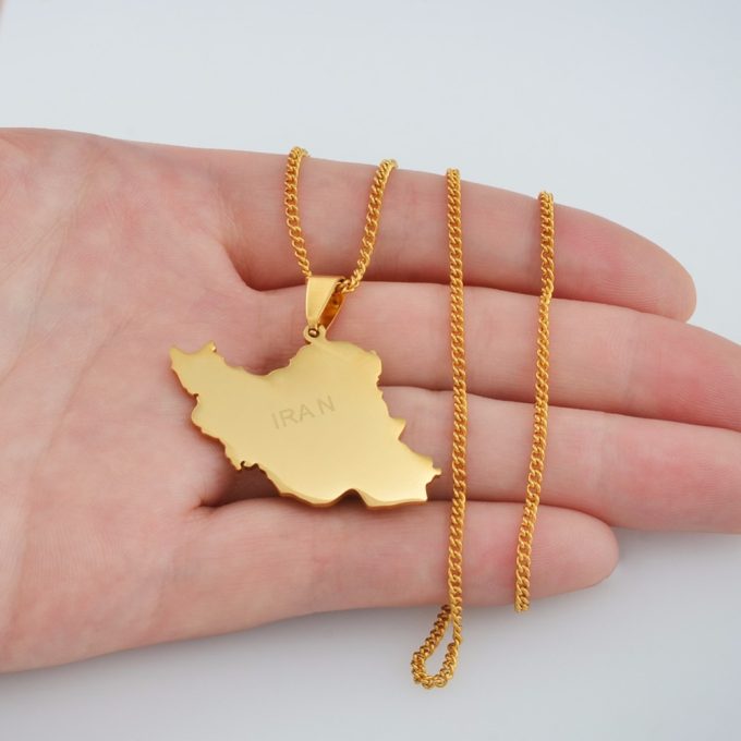 Map Of Iran Necklace