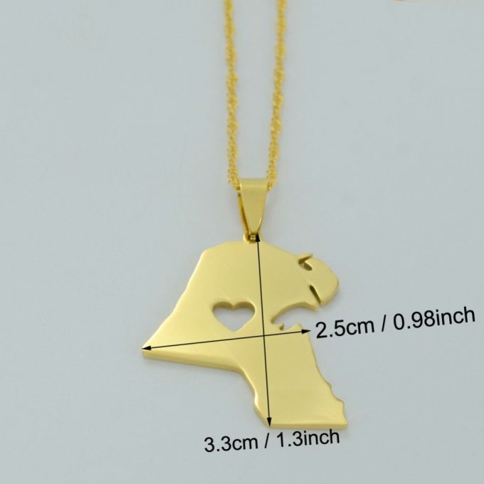 Map Of Kuwait Necklace