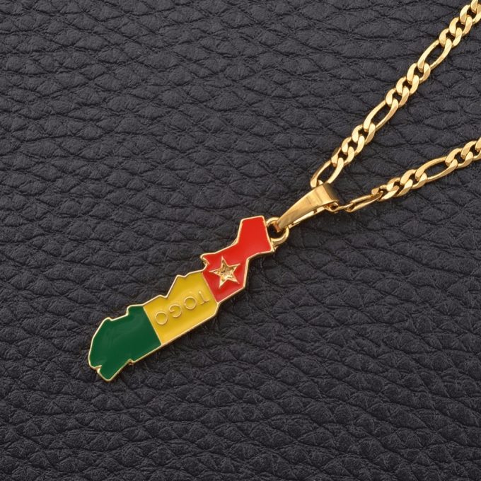 Map Of Togolaise Necklace