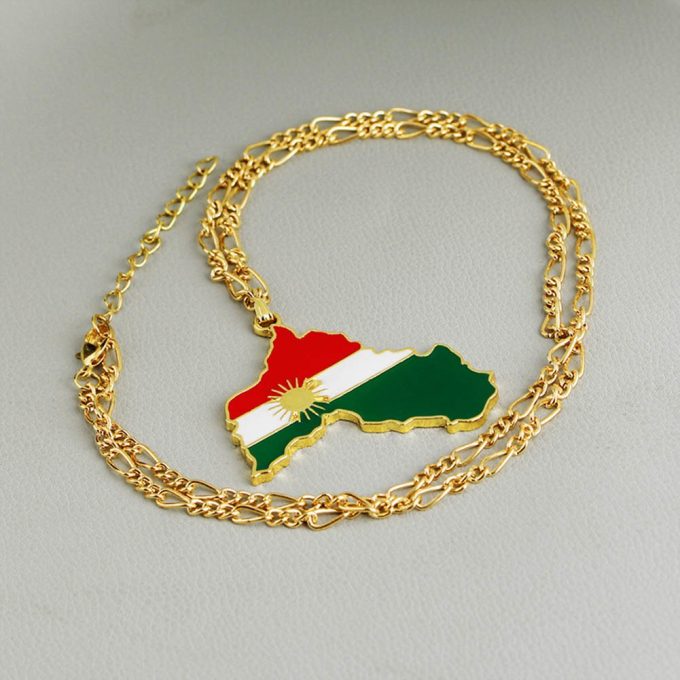 Map Of Kurdistan Necklace