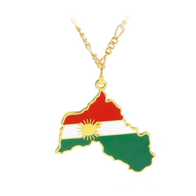 Map Of Kurdistan Necklace