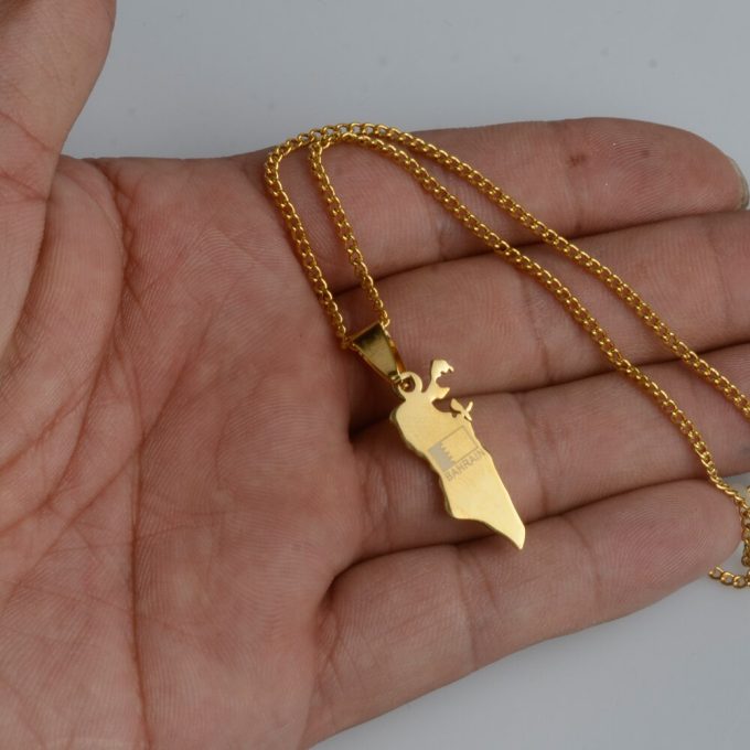 Map Of Bahrain Necklace
